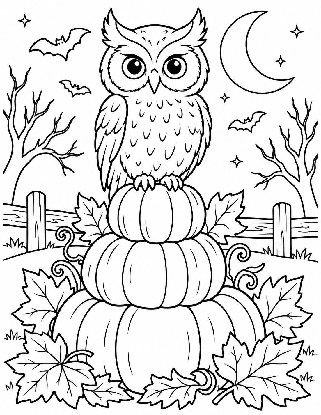 Monsters & Parties Halloween coloring page preview